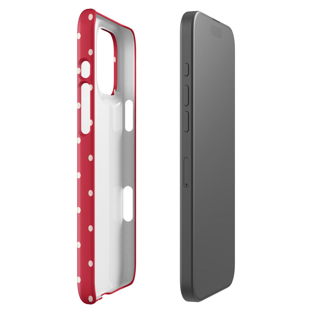Cranberry Cream Polka | iPhone Snap Case
